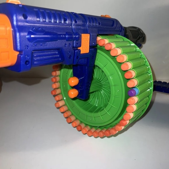 Dart Zone Covert Ops Magnum Superdrum Gun Rapid Fire with Darts Working Tested - Picture 11 of 16